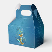 Goldene Schmetterlinge Geschenkschachtel (Rückseite)