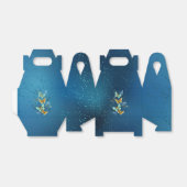 Goldene Schmetterlinge Geschenkschachtel (Ungefaltet)