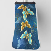 Goldene Schmetterlinge Golf Headcover (Rotieren 90)