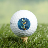 Goldene Schmetterlinge Golfball (Insitu T-Shirt)