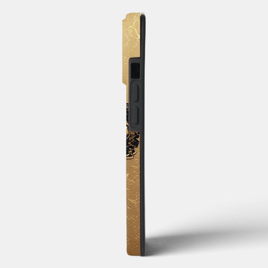 Goldene Schmetterlinge im Verzierten Gerahmten Des Case-Mate iPhone Hülle (Rückseite / Links)