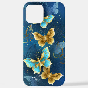Goldene Schmetterlinge iPhone 12 Pro Max Hülle