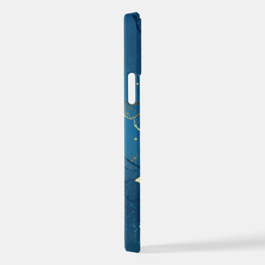 Goldene Schmetterlinge iPhone Hülle (Rechte Seite)