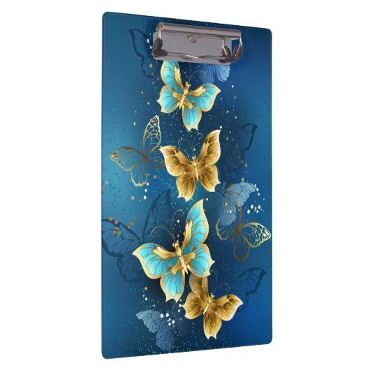 Goldene Schmetterlinge Klemmbrett (Rechts)