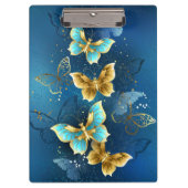 Goldene Schmetterlinge Klemmbrett (Vorderseite)