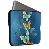 Goldene Schmetterlinge Laptopschutzhülle (Vorne Rechts)