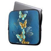 Goldene Schmetterlinge Laptopschutzhülle (Vorderseite Links)