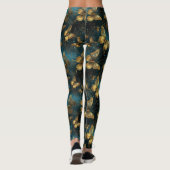 Goldene Schmetterlinge Leggings (Rückseite)