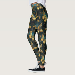 Goldene Schmetterlinge Leggings