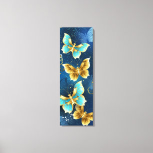 Goldene Schmetterlinge Leinwanddruck