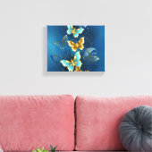 Goldene Schmetterlinge Leinwanddruck (Insitu (Wohnzimmer))