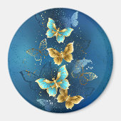 Goldene Schmetterlinge Magnet (Vorne)