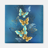 Goldene Schmetterlinge Magnet (Vorne)