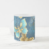 Goldene Schmetterlinge Mattglastasse (Vorderseite Links)