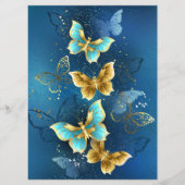 Goldene Schmetterlinge Menükarte (Vorderseite)