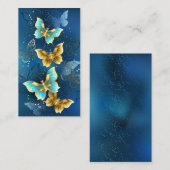 Goldene Schmetterlinge Mitteilungskarte (Vorne/Hinten)