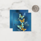 Goldene Schmetterlinge Mitteilungskarte (Vorderseite/Rückseite Beispiel)