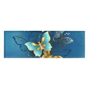 Goldene Schmetterlinge Namenschild