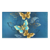 Goldene Schmetterlinge Namenschild (Vorderseite)