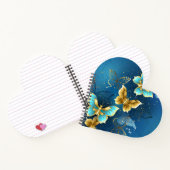 Goldene Schmetterlinge Notizblock (Innenseite)