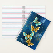 Goldene Schmetterlinge Notizblock (Innen)