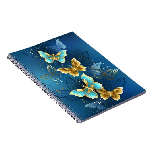 Goldene Schmetterlinge Notizblock (Rechte Seite)