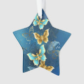 Goldene Schmetterlinge Ornament (Vorderseite)