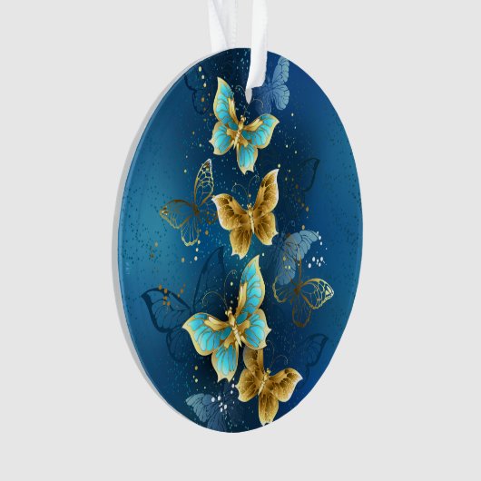 Goldene Schmetterlinge Ornament (Vorderseite)