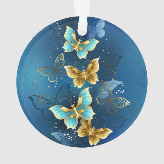 Goldene Schmetterlinge Ornament (Rückseite)