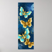 Goldene Schmetterlinge Poster (Vorne)