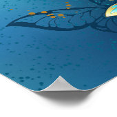 Goldene Schmetterlinge Poster (Ecke)