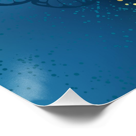 Goldene Schmetterlinge Poster (Ecke)