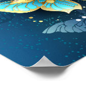 Goldene Schmetterlinge Poster (Ecke)
