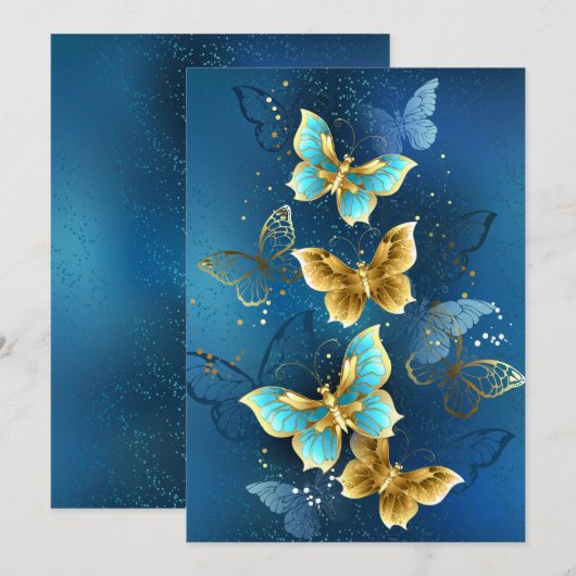 Goldene Schmetterlinge Programm (Vorne/Hinten)