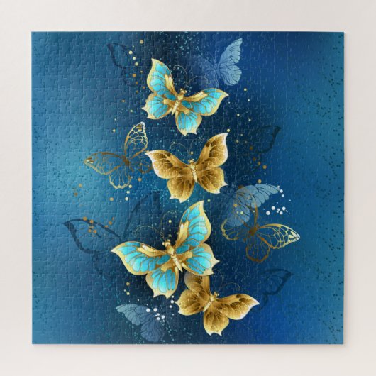 Goldene Schmetterlinge Puzzle (Vertikal)