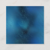 Goldene Schmetterlinge Quadratische Visitenkarte (Rückseite)