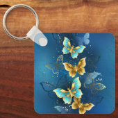 Goldene Schmetterlinge Schlüsselanhänger (Vorderseite)
