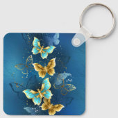 Goldene Schmetterlinge Schlüsselanhänger (Rückseite)