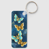 Goldene Schmetterlinge Schlüsselanhänger (Rückseite)