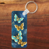 Goldene Schmetterlinge Schlüsselanhänger (Rückseite)