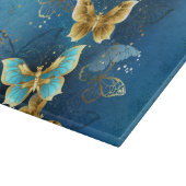 Goldene Schmetterlinge Schneidebrett (Ecke)
