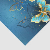 Goldene Schmetterlinge Seidenpapier (Ausschnitt)