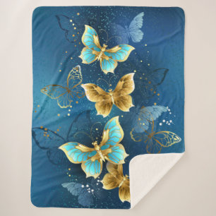 Goldene Schmetterlinge Sherpadecke