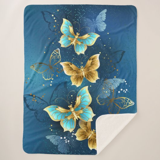 Goldene Schmetterlinge Sherpadecke (Vorderseite)