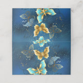 Goldene Schmetterlinge Terminkarte (Außenseite Aufgefaltet)