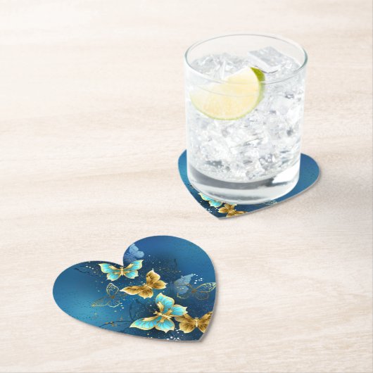 Goldene Schmetterlinge Untersetzer (Vor Ort)