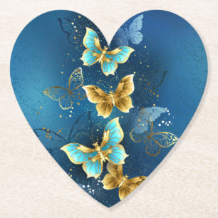 Goldene Schmetterlinge Untersetzer