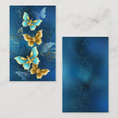 Goldene Schmetterlinge Visitenkarte (Vorne/Hinten)