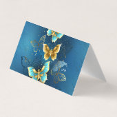 Goldene Schmetterlinge Visitenkarten (Rückseite)