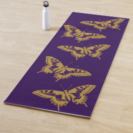 Goldene Schmetterlinge Yoga Pose Pilates Übung Lil Yogamatte